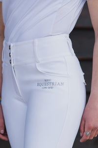 Soho Equestrian White Full Seat Breeches